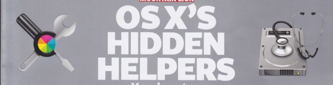 MacUser Vol. 28 No. 18 – OS X’s Hidden Helpers.  I made the front&nbsp;cover!!
